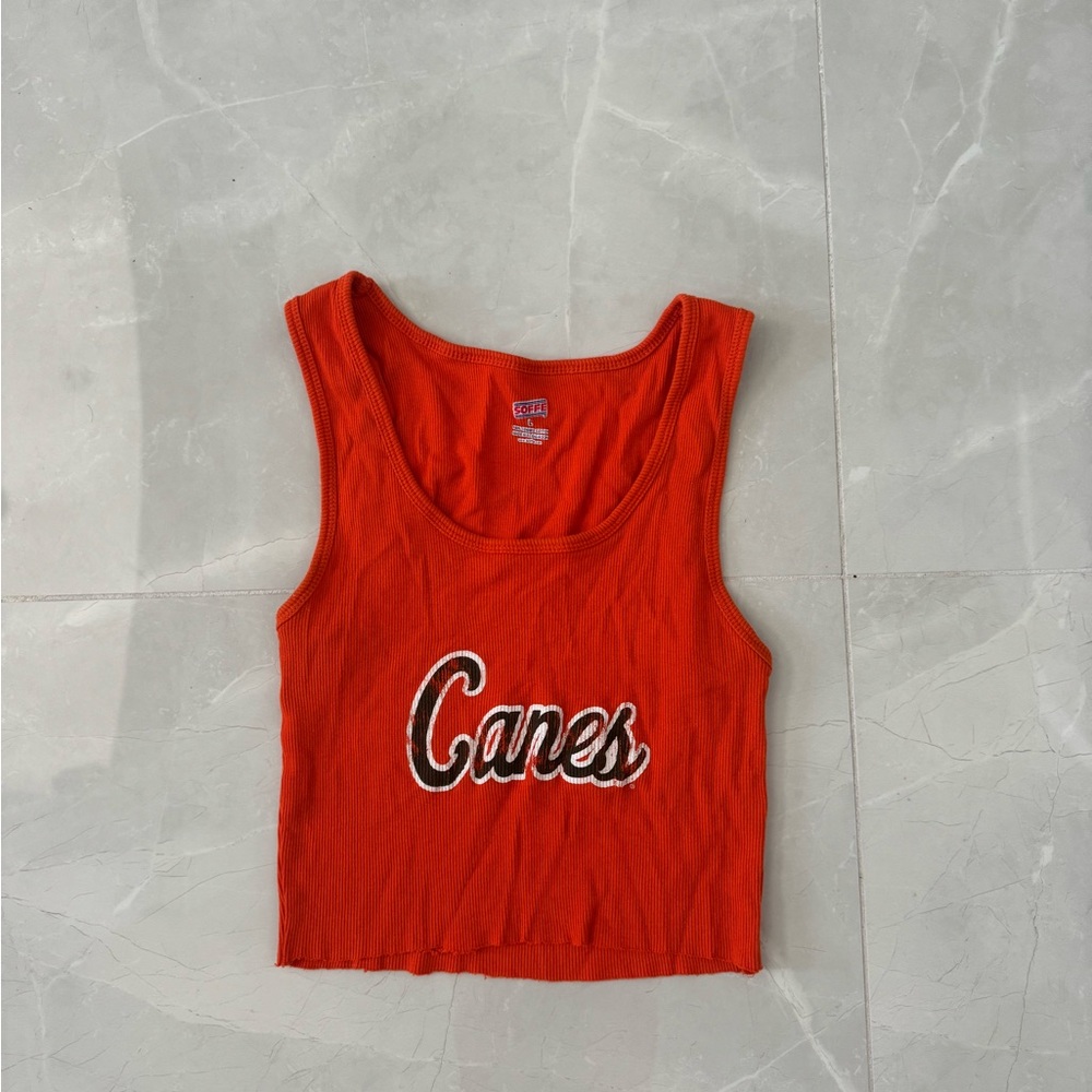 Women's Orange “canes” Tank Top